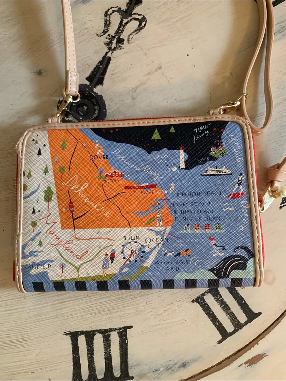 Spartina 449 Maryland All-In-One Phone Crossbody Bag 276350- NEW - Picture 5 of 5
